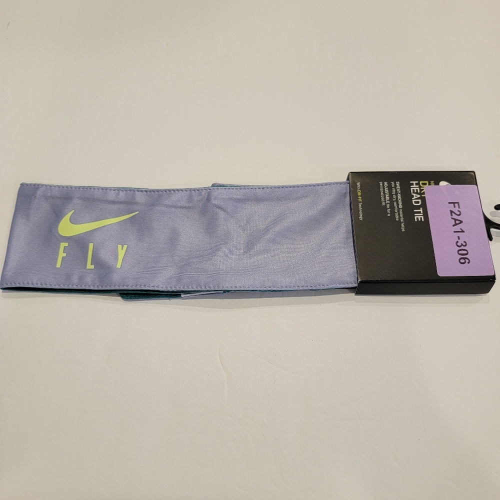 Nike Fly Dry Head Tie NWT! Purple Neon Yellow & Green